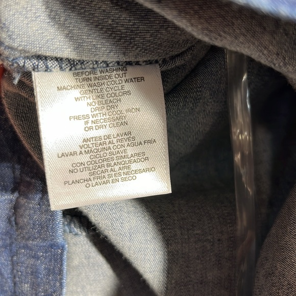 Anne Klein Jean V-neck Midi Dress Size 10 Cap Sleeves - Picture 5 of 6